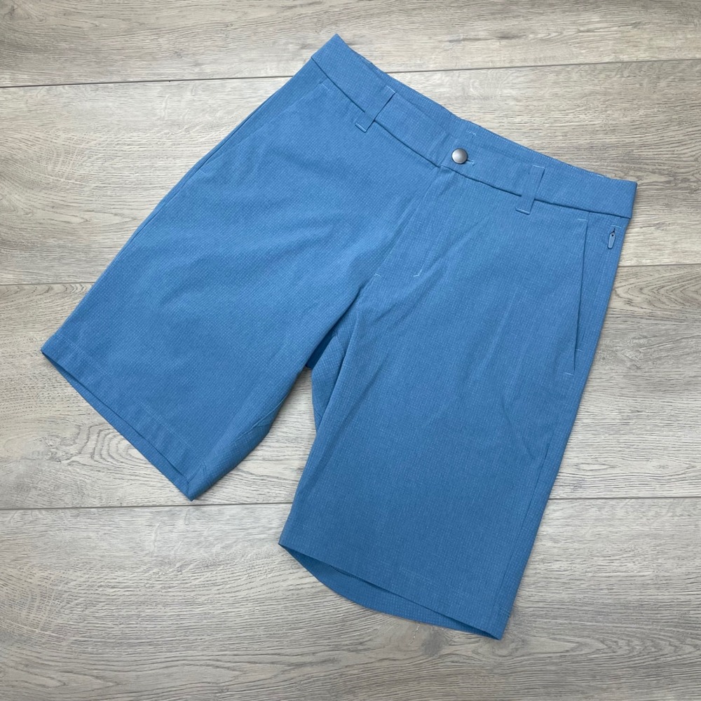Lululemon Commission Golf Shorts Mens 28 Blue Commission Short 9 Ventlight Mesh